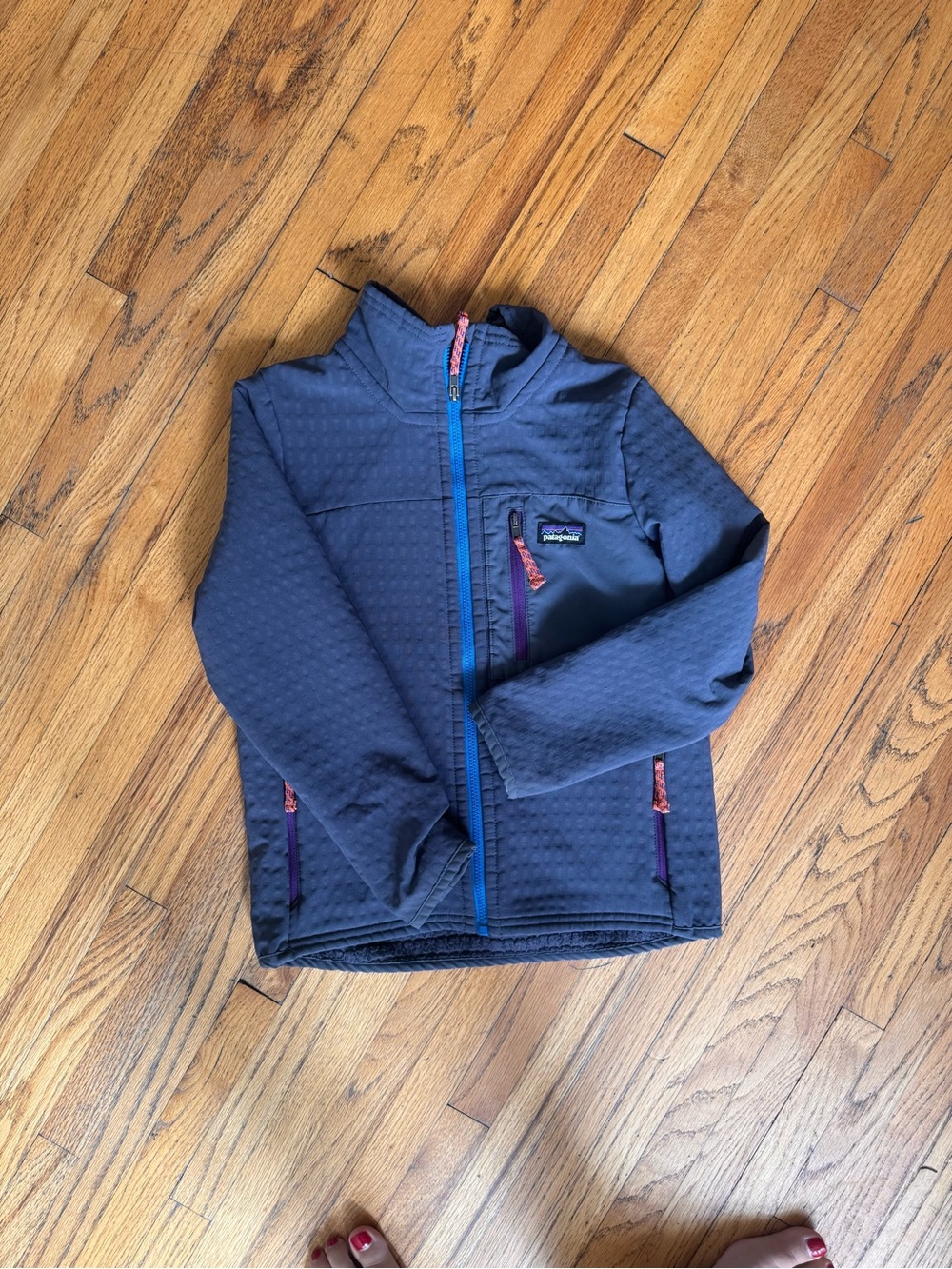 Patagonia Kids Navy Blue Zip-Up Jacket